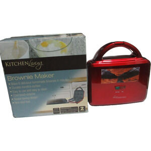 Kitchen Living 6 Brownie Maker Nonstick Countertop Space Saving Cool Touch book